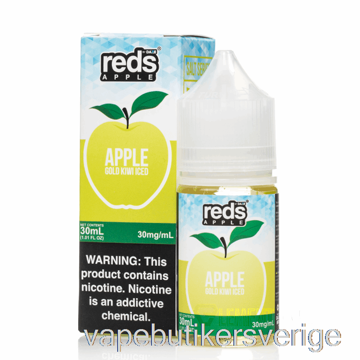 Vape Sverige Iced Guld Kiwi - Röda äpple E-juice - 7 Daze Salt - 30ml 30mg